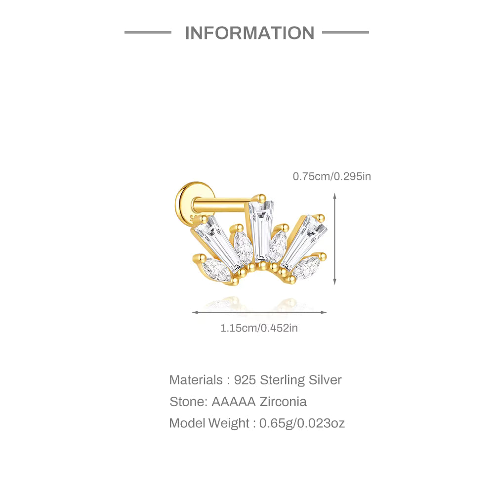 ANDROMEDA ✧ Piercing ARGENTO 925/Gold 18k