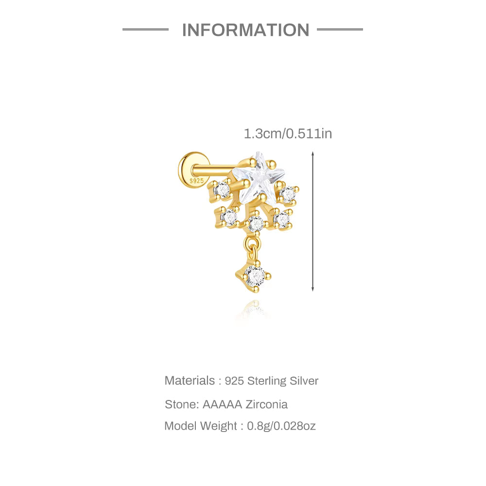 STRALIS ✧ Piercing ARGENTO 925/Gold 18k