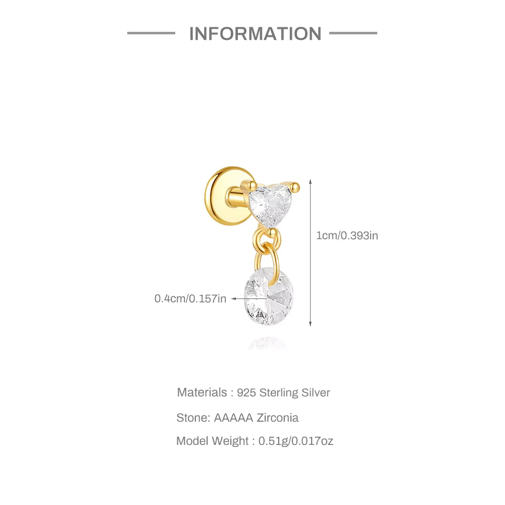 AMOR ✧ Piercing ARGENTO 925