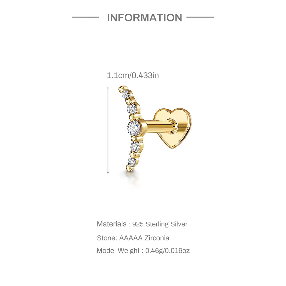 SELENE ✧ Piercing ARGENTO 925/Gold 18k