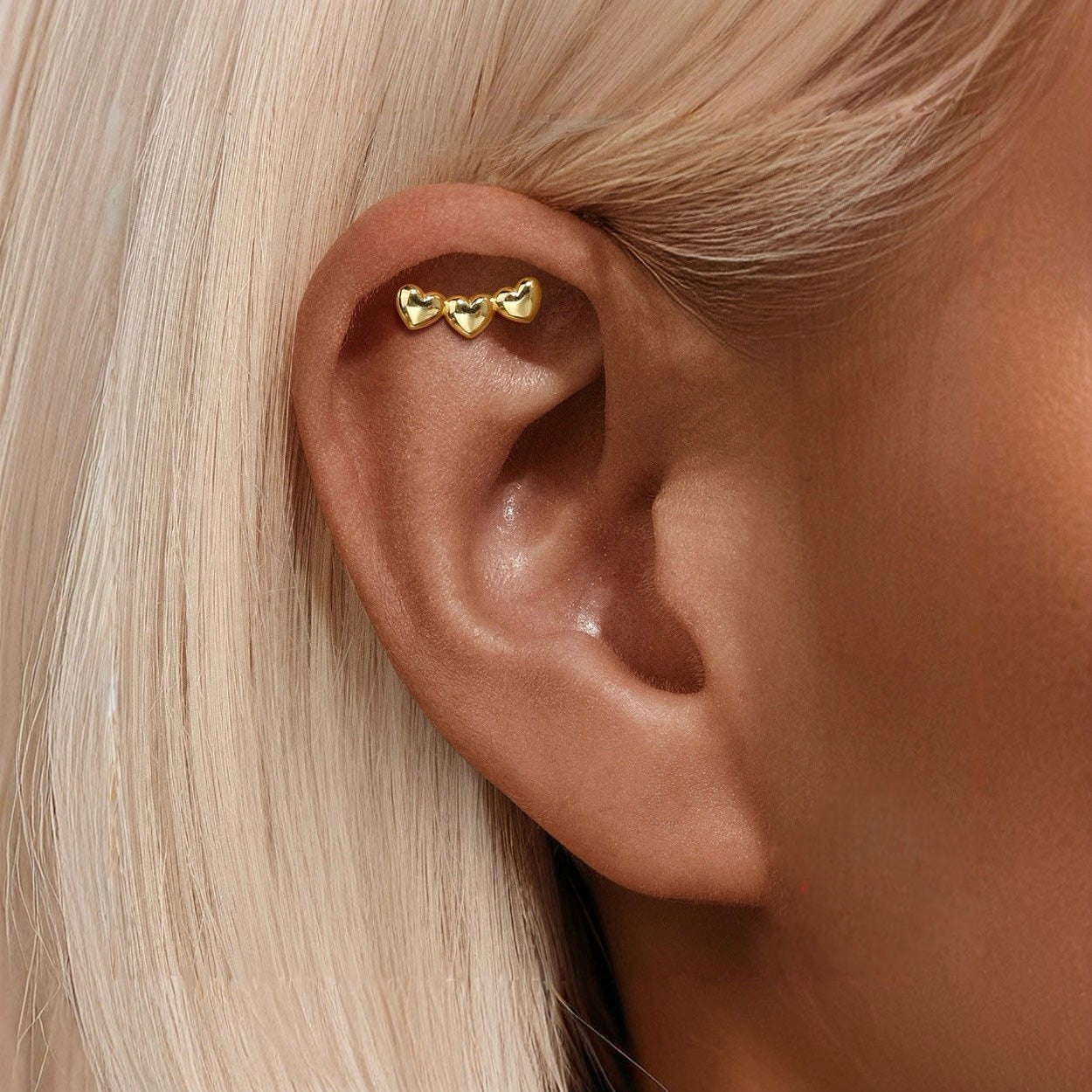 HEART ARC ✧ Piercing ARGENTO 925/Gold