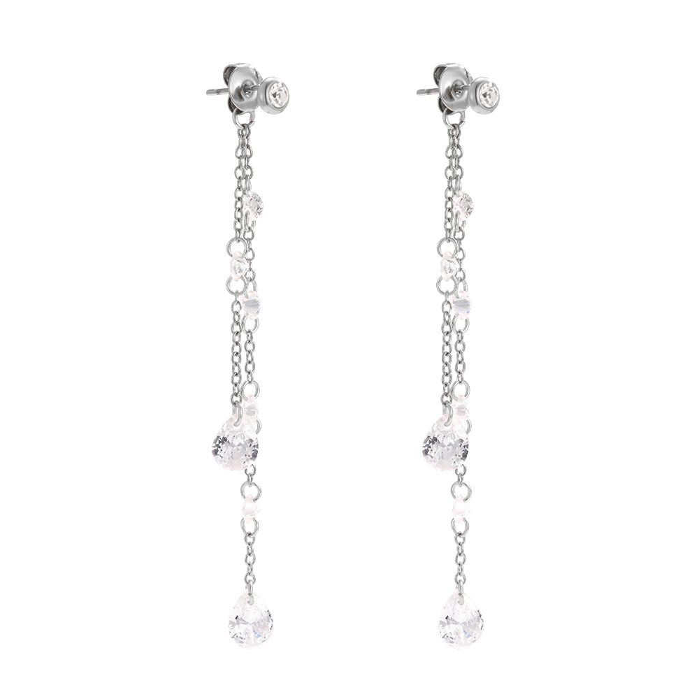 KENDAYA CRSYTAL ❥ Orecchini Silver - BELLAETEREA