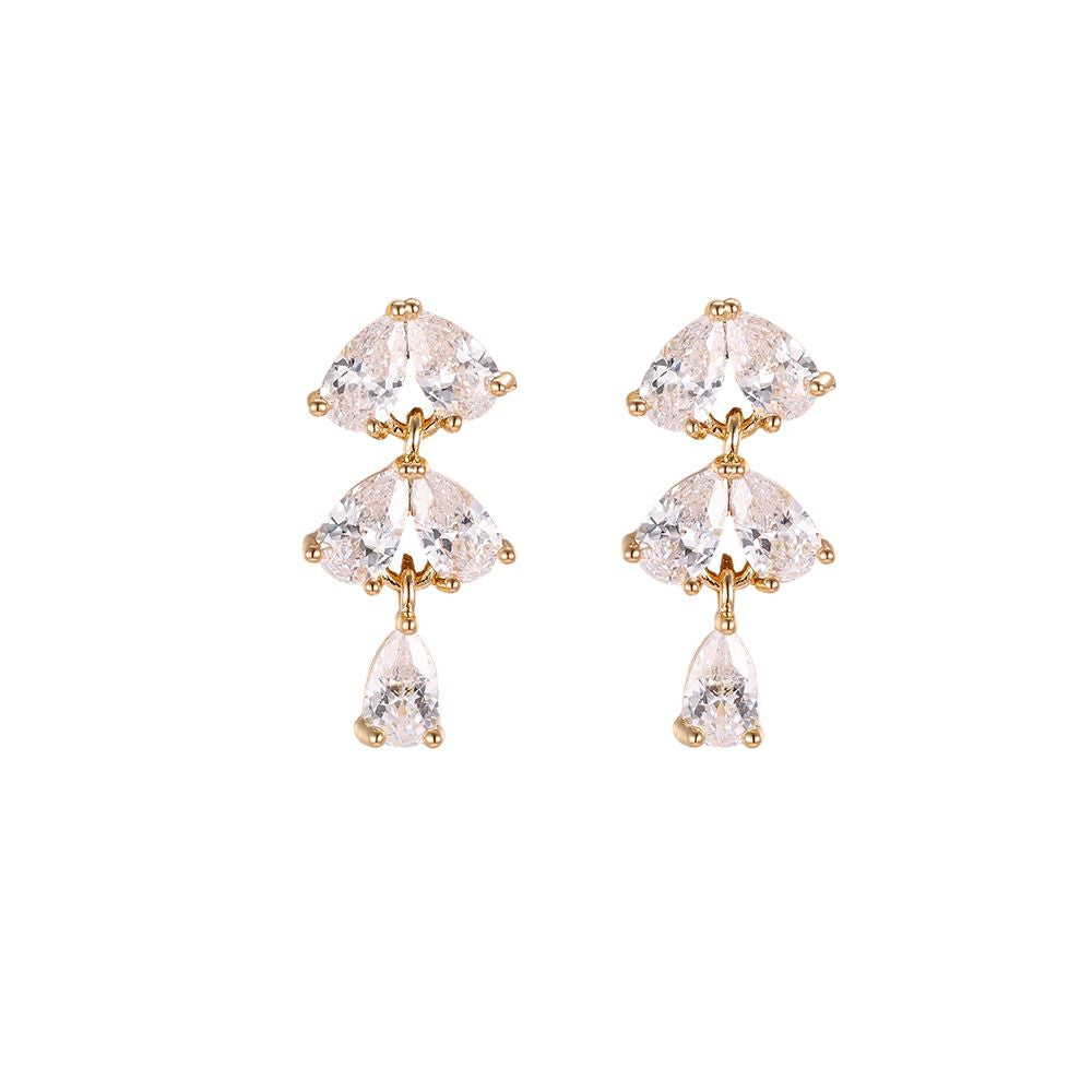 LOTUS ❥ Orecchini Gold/White - BELLAETEREA