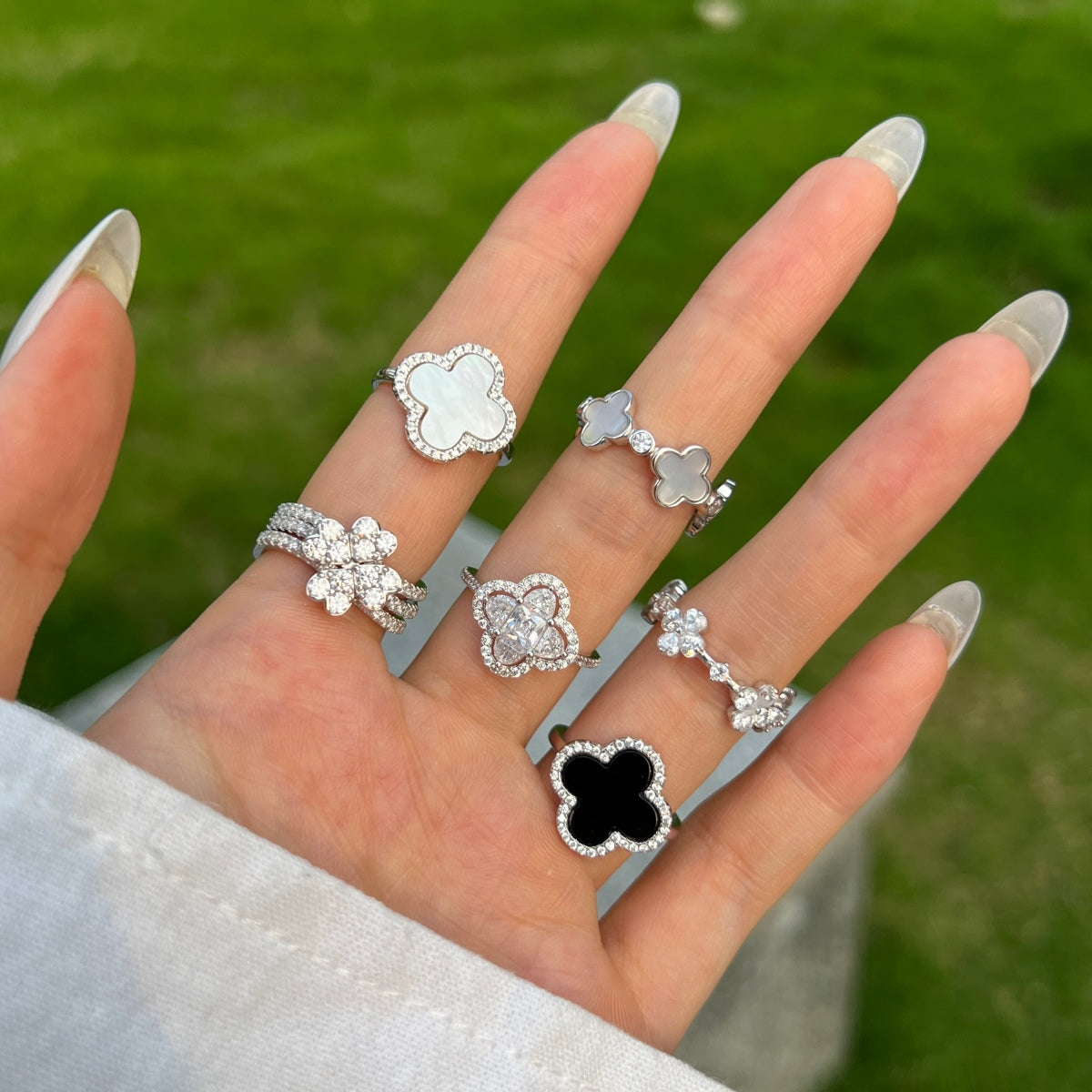 FLEUR DE COEUR ✧ Anello ARGENTO 925