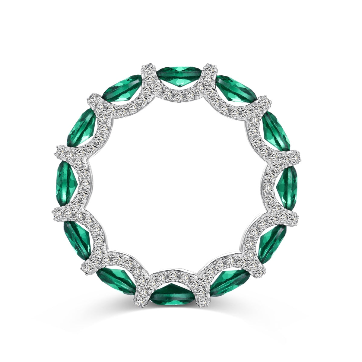 DUCHESSE OVALE ✧ 925 SILVER/Green Ring