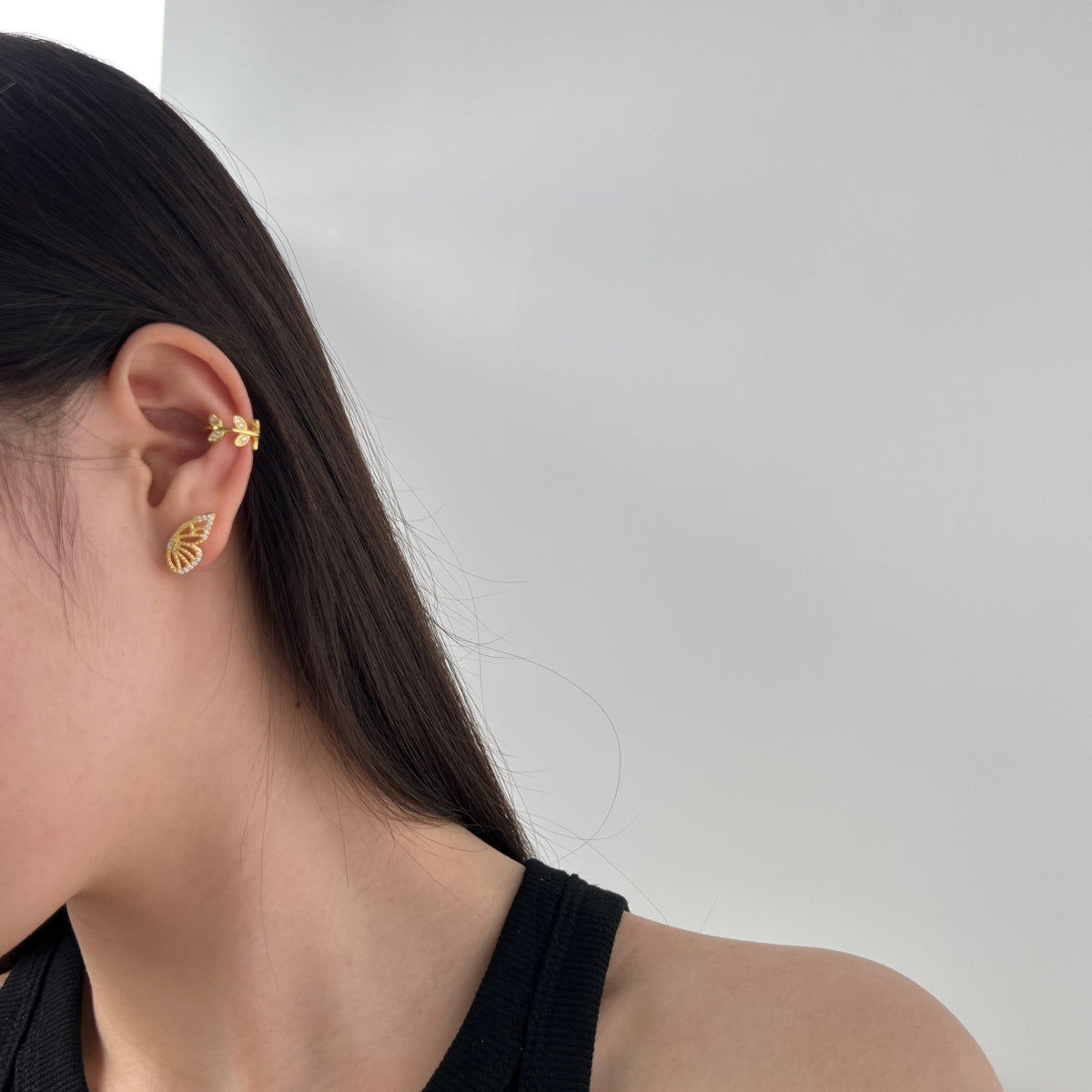 BELLAETEREA ✧ Ear Cuff ARGENTO 925/Gold 18k