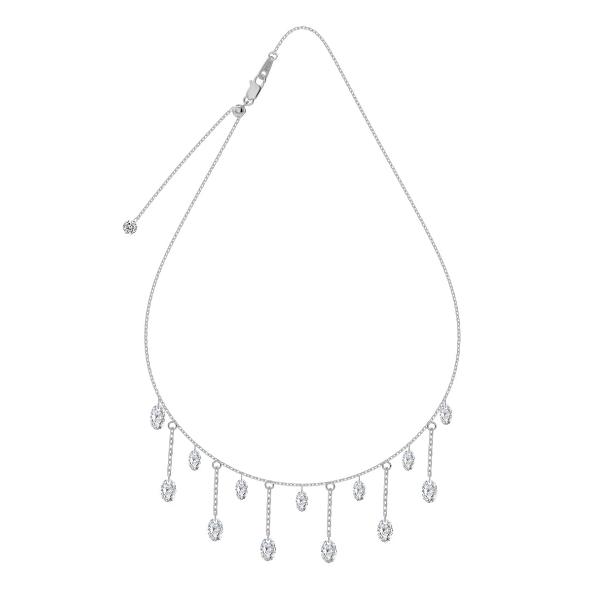 CRYSTAL FALL ✧ 925 SILVER Necklace