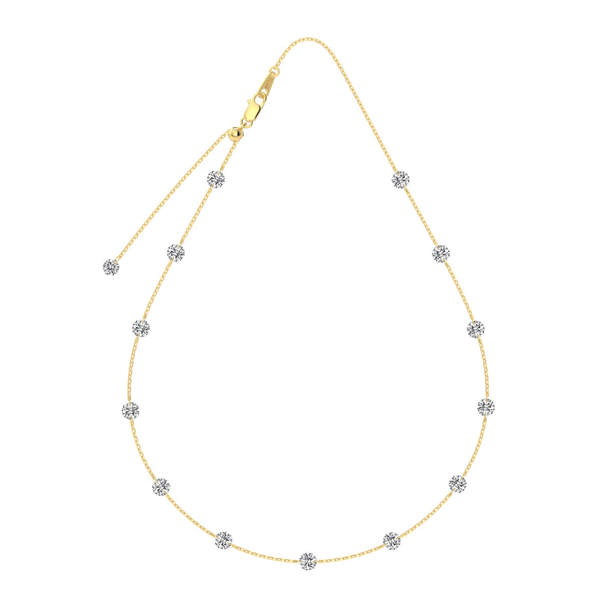 CRYSTAL SHINE ✧ Collana ARGENTO 925/Gold 14k