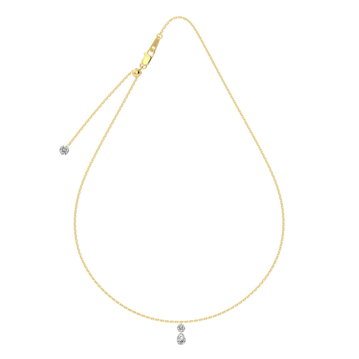 CRYSTAL TEAR ✧ Collana ARGENTO 925/Gold 14k
