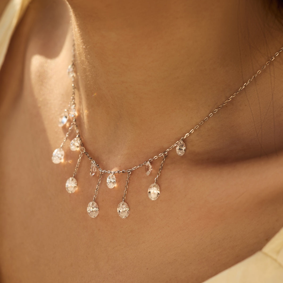 CRYSTAL FALL ✧ 925 SILVER Necklace