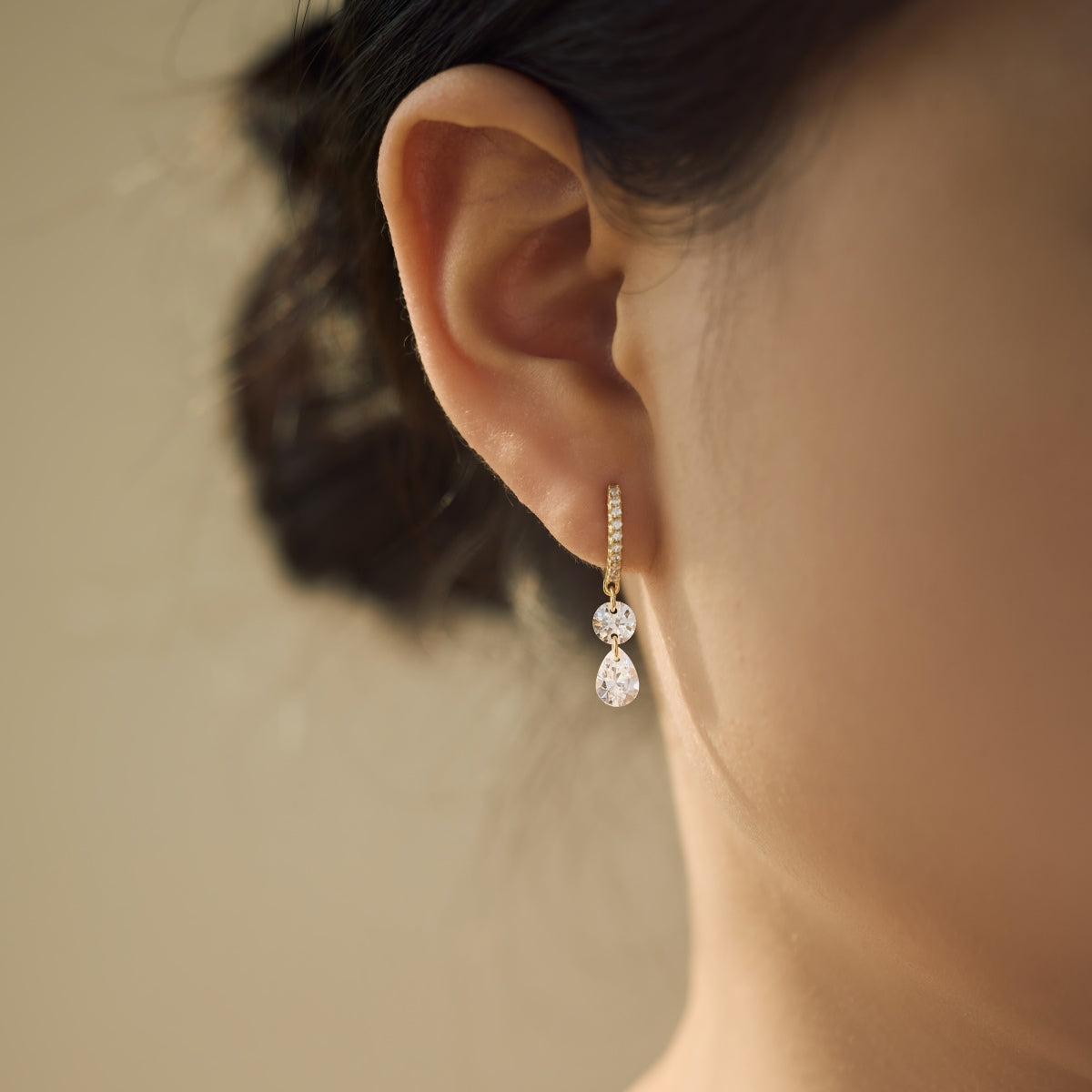 CRYSTAL FALL ✧ 925 SILVER/18k Gold Earrings