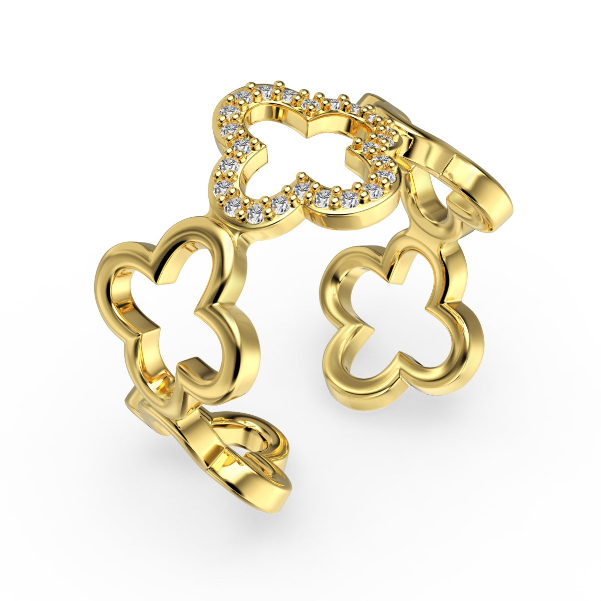 FLORES ✧ 925 SILVER/Gold Ring