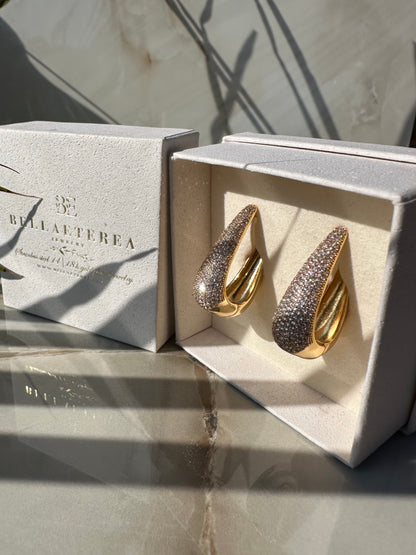 EAU DE LYS ❥ Orecchini Gold/White - BELLAETEREA