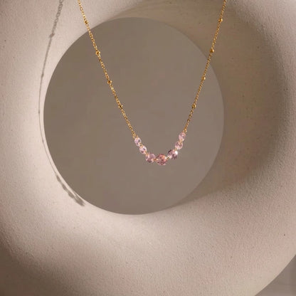 KENDAYA CROWN ❥ Collana Gold/Pink - BELLAETEREA
