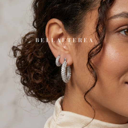 MINI JASMINE ❥ Orecchini Silver - BELLAETEREA