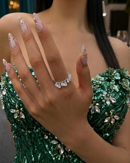 CRYSTAL FALL ✧ Anello ARGENTO 925