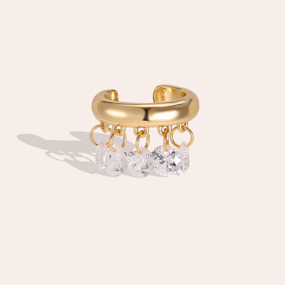 KENDAYA ❥ Ear Cuff Gold/White - BELLAETEREA