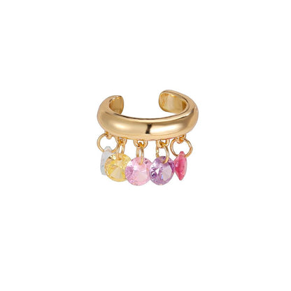 KENDAYA ❥ Ear Cuff Gold/Multicolor - BELLAETEREA