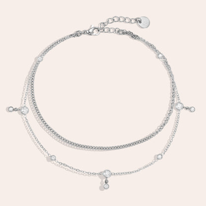 SABBIA ARGENTATA ❥ Cavigliera Silver