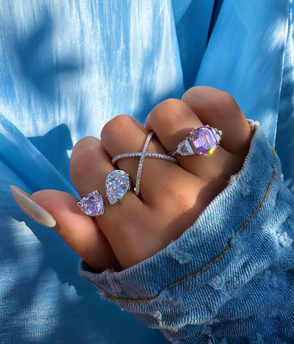 COEUR GLACÉ ✧ Anello ARGENTO 925/Rosa