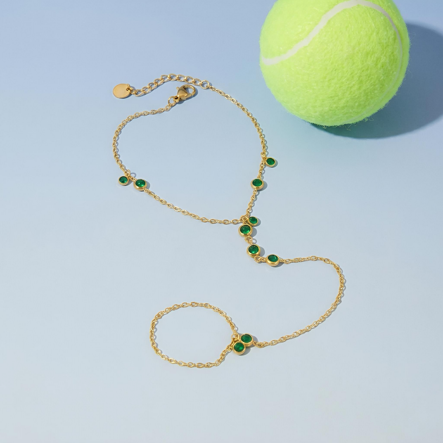 ÉTOILE ❥ Baciamano Gold/Verde