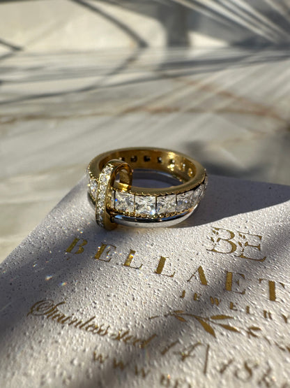 SHINY DUA ❥ Anello Gold & Silver - BELLAETEREA