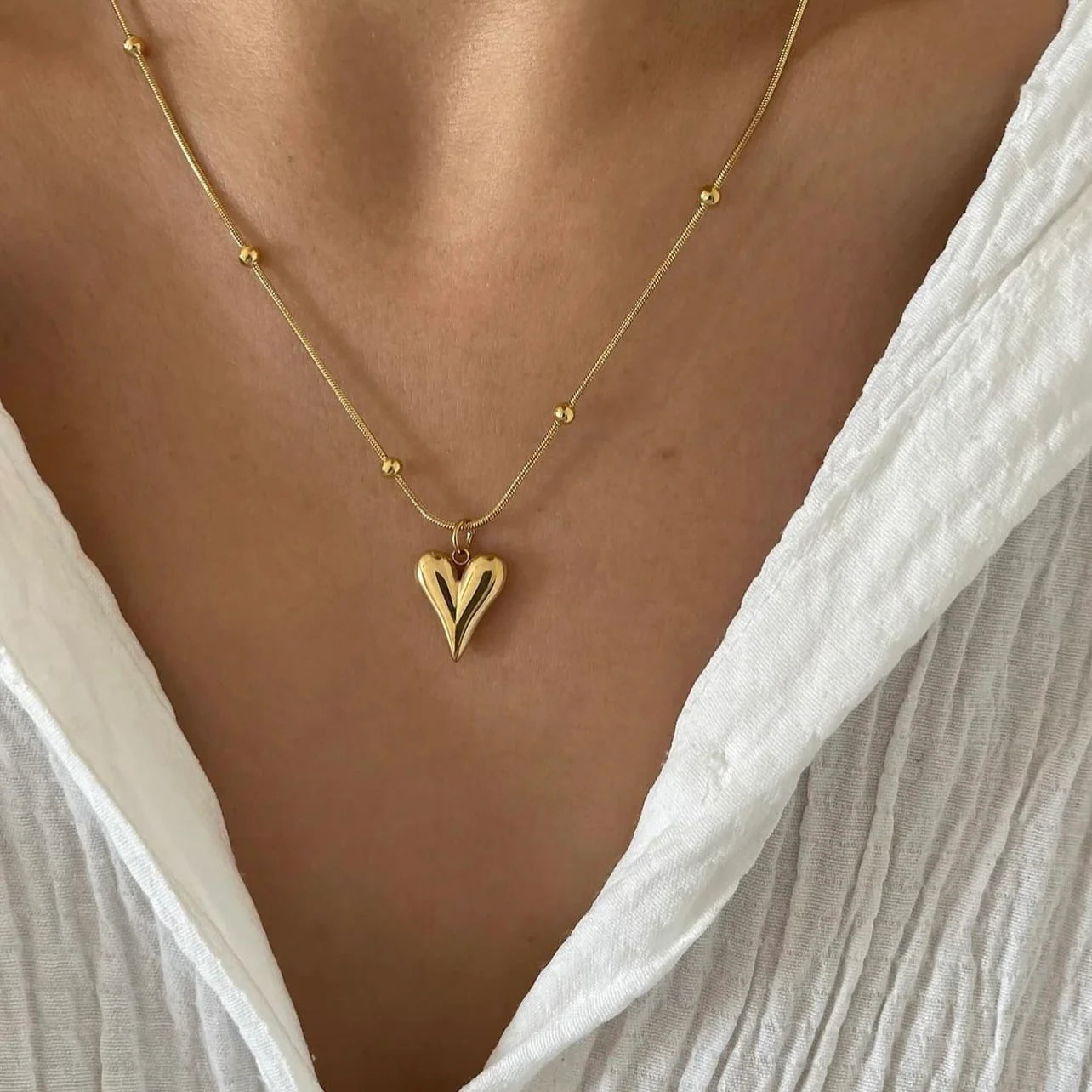 HEARTLACE ❥ Collana Gold