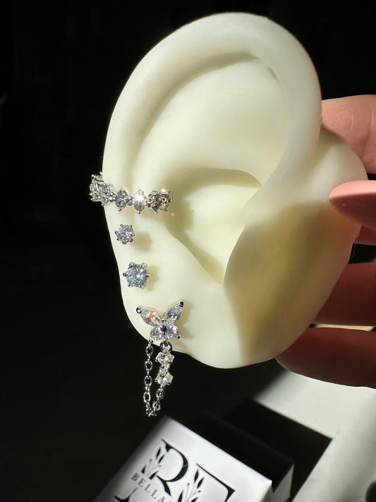 KIKI ❥ Ear Cuff Silver