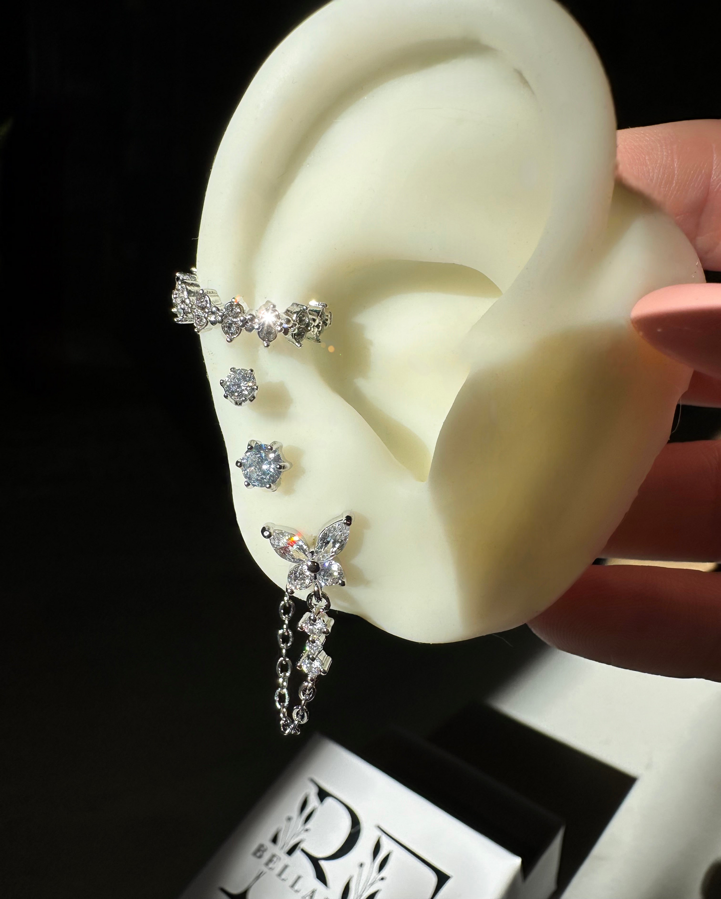 BUTTERFLY GLOW ❥ Orecchini Silver