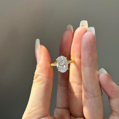 OVAL ✧ Anello ARGENTO 925/Gold 18k