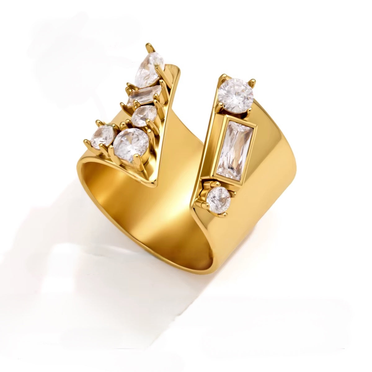 MAXI BAND BAGUETTE ❥ Anello