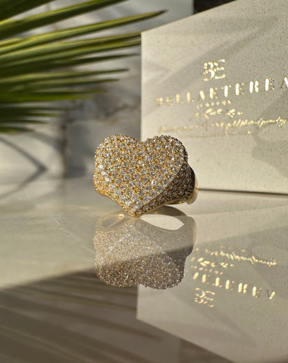 SPARKLING LOVE ❥ Gold ring