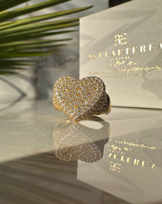 SPARKLING LOVE ❥ Gold ring