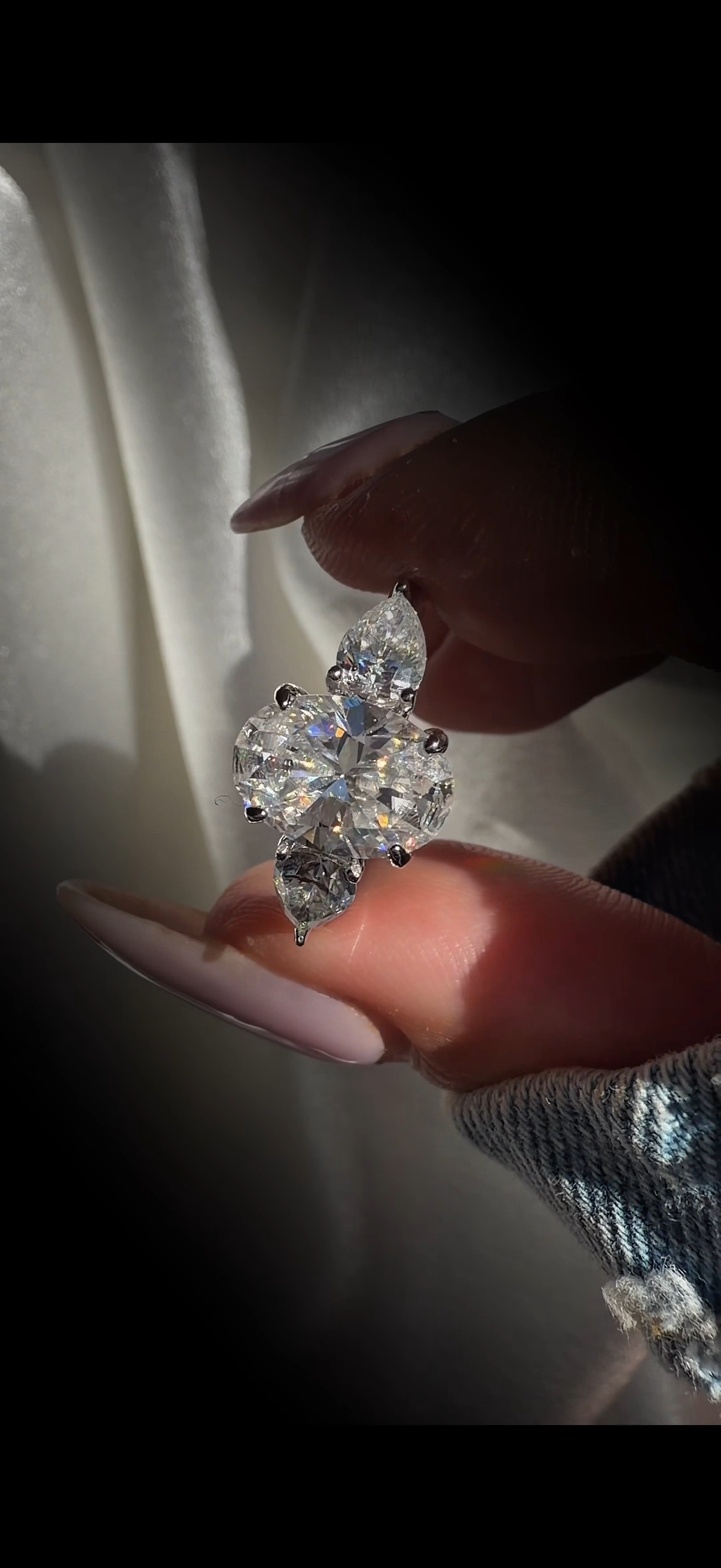 BRIGITTE ✧ Anello ARGENTO 925 MOISSANITE
