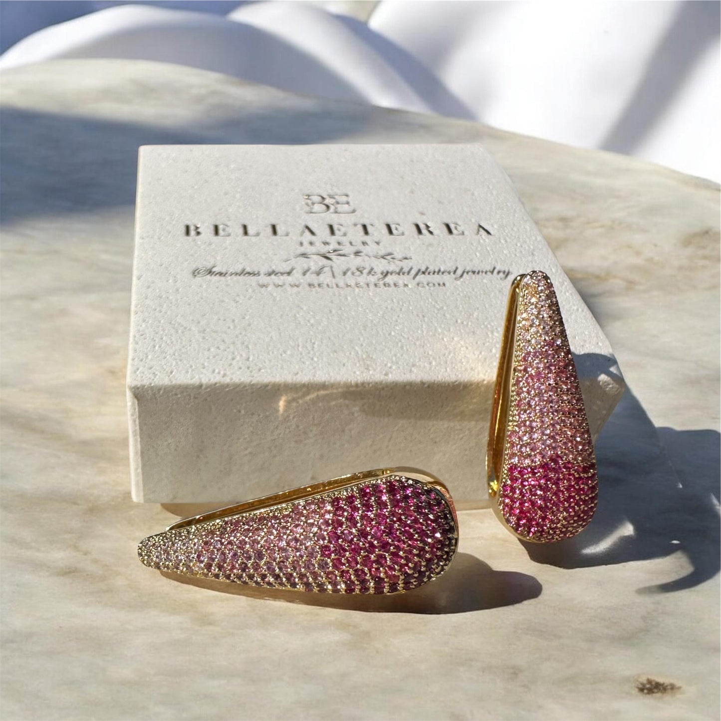 EAU DE ROSE ❥ Orecchini Gold/Pink - BELLAETEREA