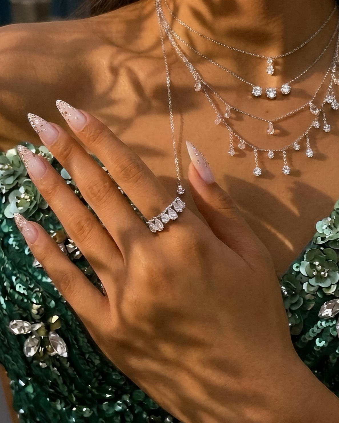 CRYSTAL FALL ✧ Anello ARGENTO 925