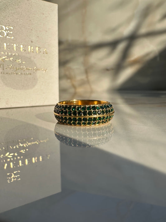 LUCE PAVÉ ❥ Anello Green