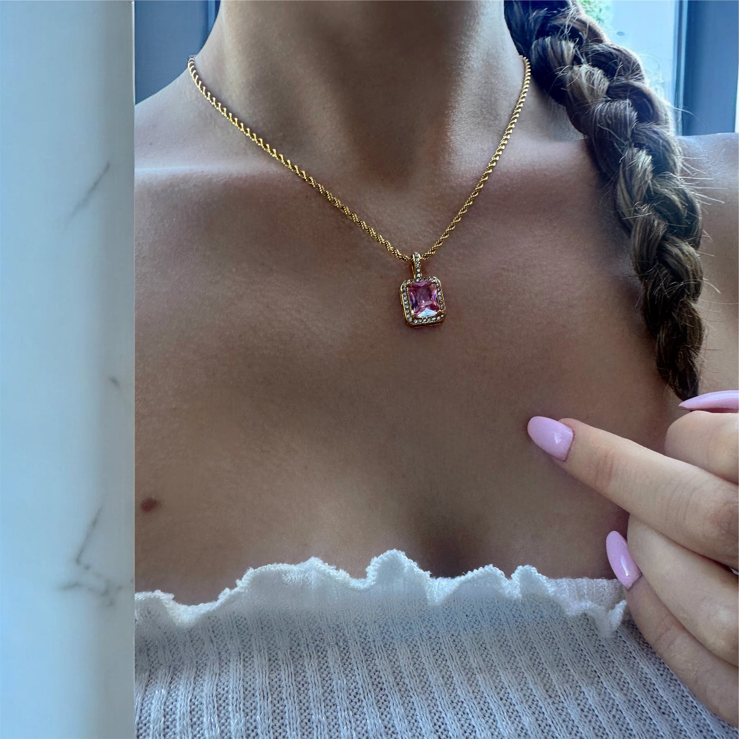 TAHITI ❥ Pink Necklace