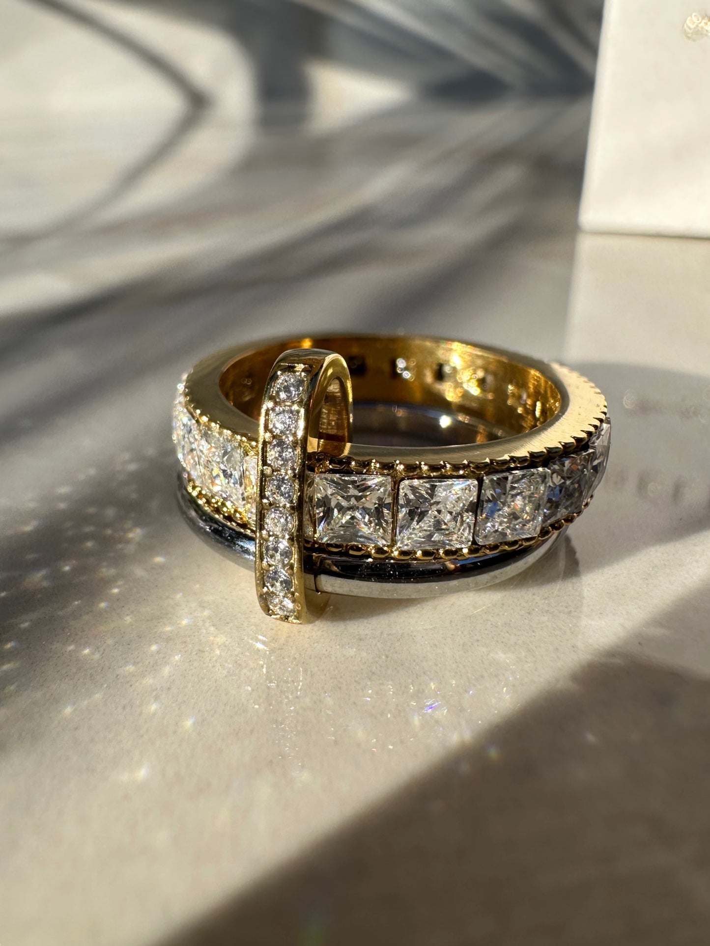 SHINY DUA ❥ Anello Gold & Silver - BELLAETEREA