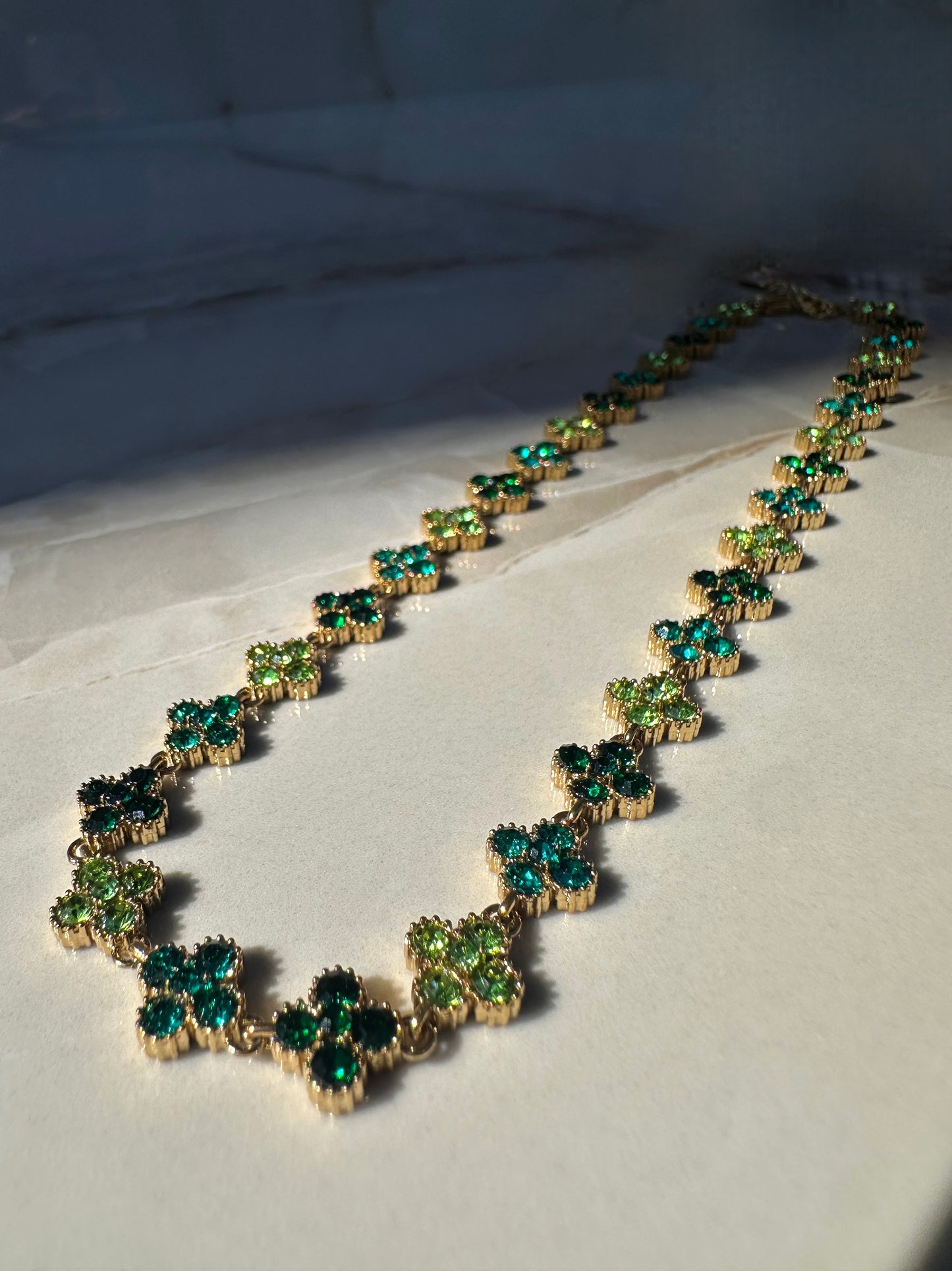 LAWRAH 2.0 ❥ Collana Gold/Green - BELLAETEREA