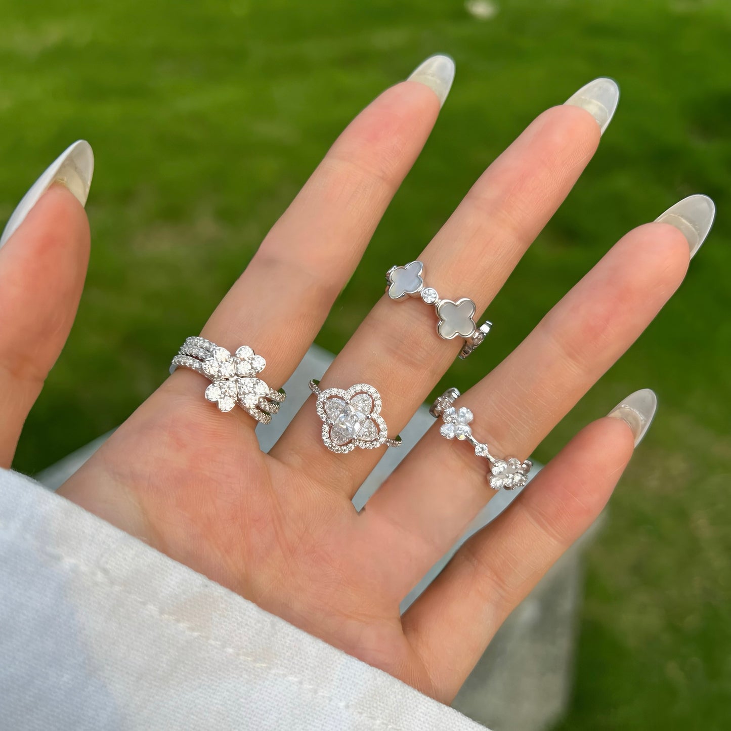 FLEUR DE COEUR ✧ Anello ARGENTO 925