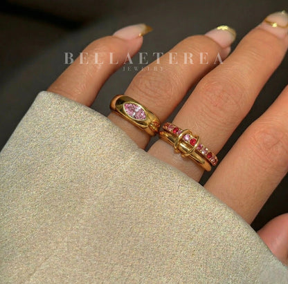CAT-EYE ❥ Anello Pink - BELLAETEREA