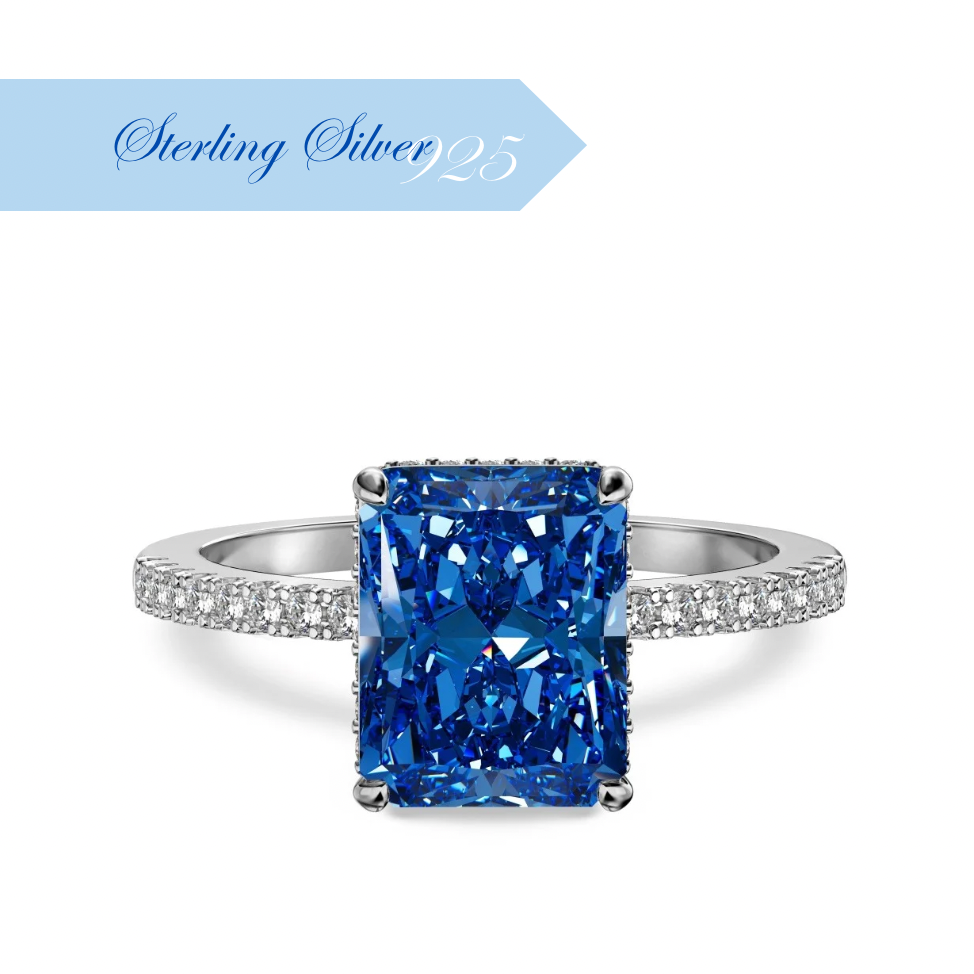 ZAHIRA ✧ Anello ARGENTO 925/Blu