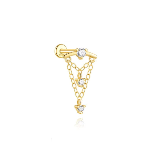 AVELINE ✧ Piercing ARGENTO 925/Gold 18k