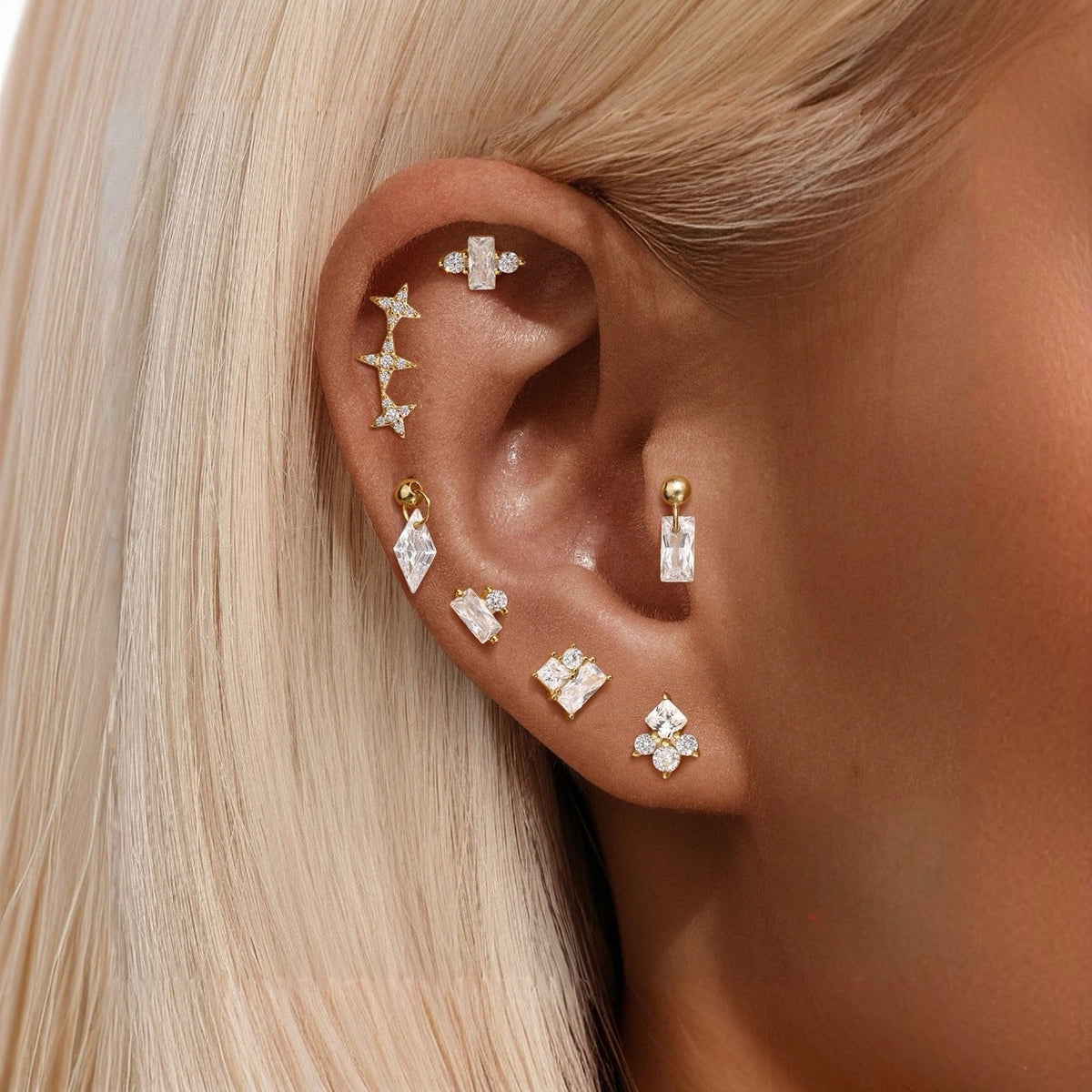 PURE DROP ✧ 925 SILVER/Gold piercing