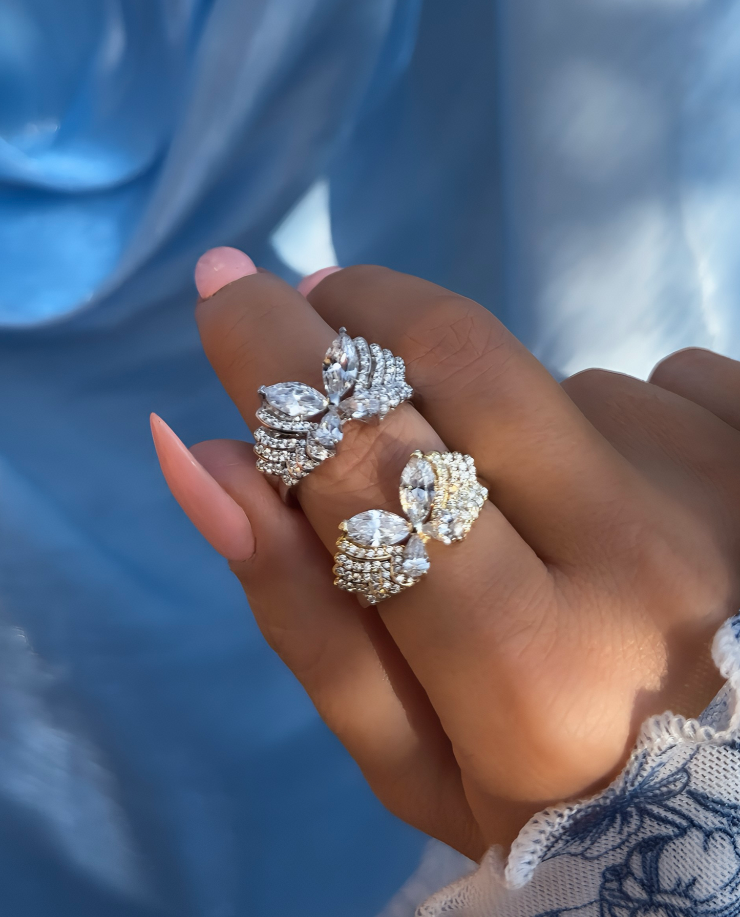 ELYSIANE ✧ Anello ARGENTO 925/Gold 14k - BELLAETEREA