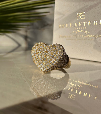 SPARKLING LOVE ❥ Gold ring