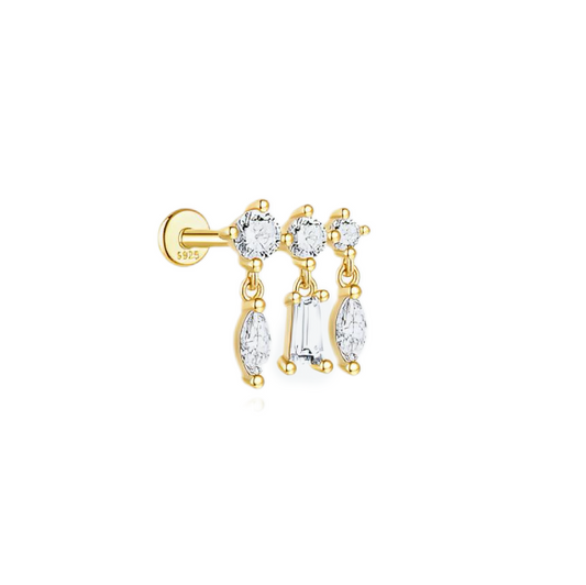TRINITY CASCADE ✧ Piercing ARGENTO 925/Gold - BELLAETEREA
