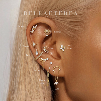 PETAL RISE ✧ Piercing ARGENTO 925/Gold - BELLAETEREA