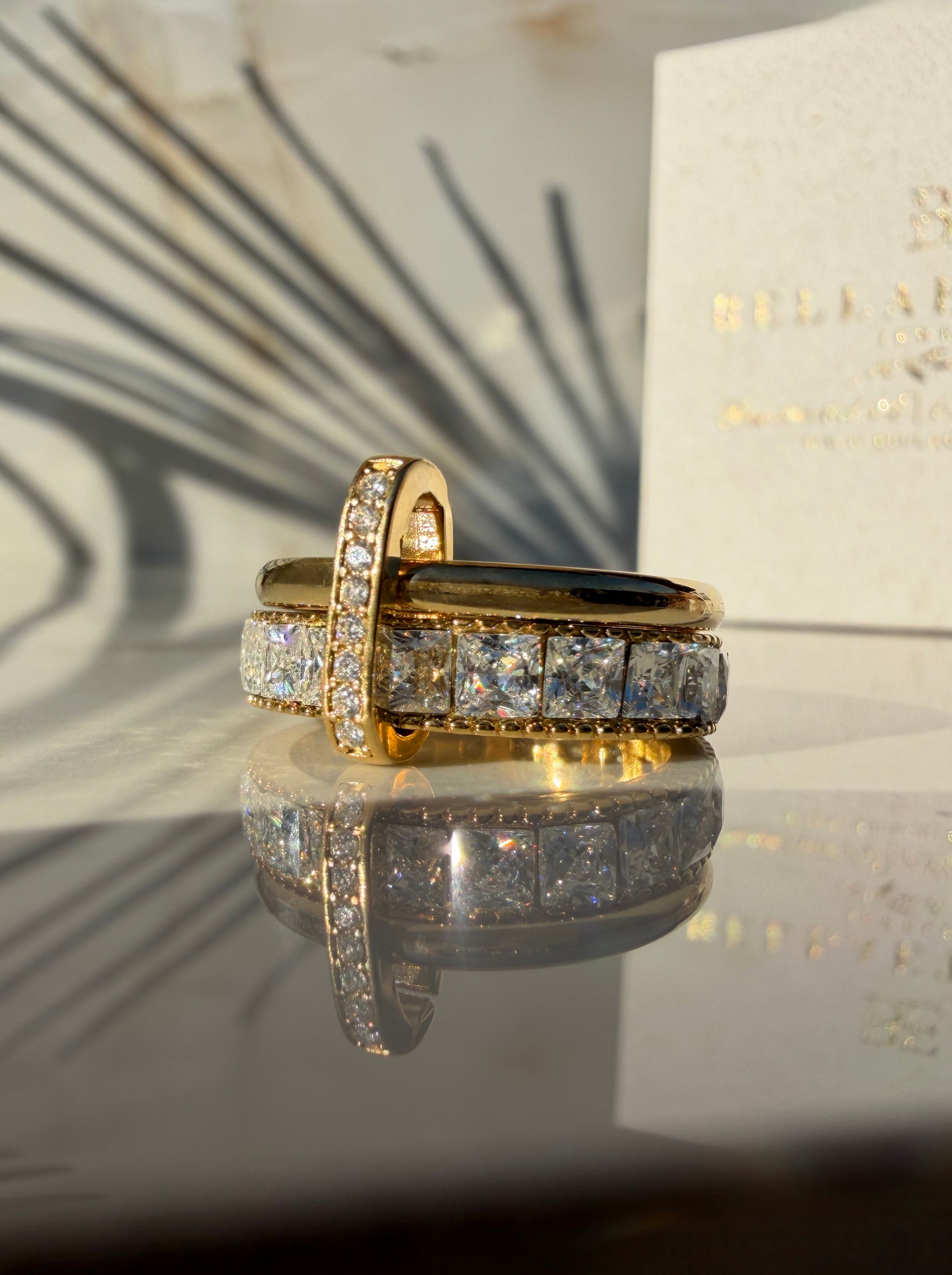 SHINY DUA ❥ Anello Gold - BELLAETEREA